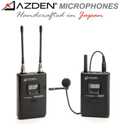 Azden 310LT=310UDR+35BT 阿兹丹DV摄像机用一拖一无线领夹话筒麦克风 广播级一