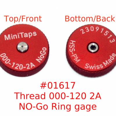 Minitaps螺纹环塞规#00-90UNS-2A titecswiss 环规#000-120NS-2A