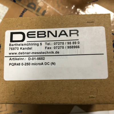 优势供应DEBNAR 直流电流电压表 D-01-5652 PQR48 0-250 microA DC