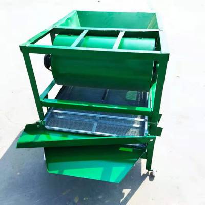 圣鲁多功能高粱除杂筛选机 小型电动两层震动筛选机