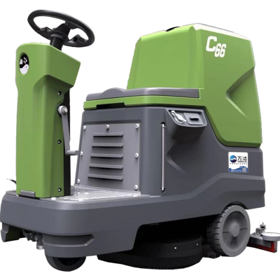 万洁云鲸c66小型驾驶式双刷洗地机