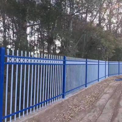 镀锌管穿插式庭院围栏 喷塑组装式围墙栏杆 开元锌钢护栏样式可选