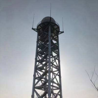 晟泓钢结构 避雷塔 楼顶抱杆 增高架 工艺塔 装饰塔