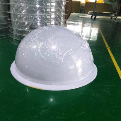 定制亚克力奶白色半球半圆防尘罩模型罩有机玻璃球形展示罩