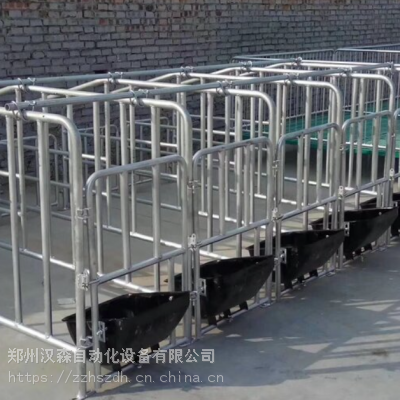 郑州汉森热镀锌母猪定位栏 母猪用定位栏 限位栏