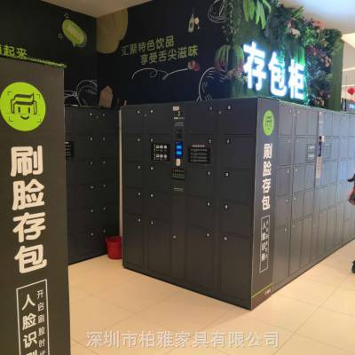 人脸识别存包柜智能刷脸寄存柜钢制储物柜支持定制