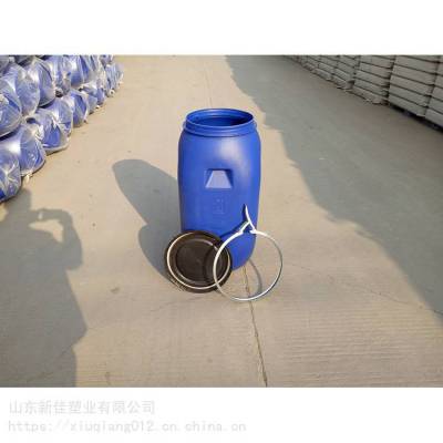 100斤铁卡子桶 抱箍塑料桶供应 优惠 新佳