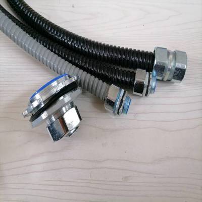 煤电化工金属蛇皮管 Φ50P3型镀锌包塑电缆软管DPJ穿线管连接器