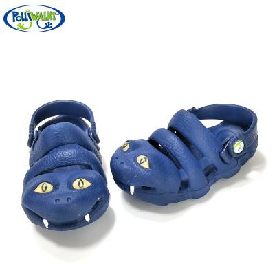 2020新款Polliwalks童鞋户外休闲沙滩鞋卡通儿童洞洞鞋防滑儿童拖鞋亲子凉鞋夏季爆款