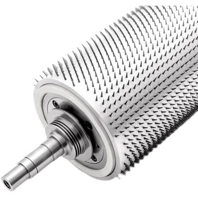 云顶刷业 定制薄膜刺孔加热针辊 皮革无纺布打孔刺辊 针刺机针辊