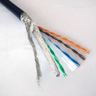 cat6双屏蔽六类线23awg网线 拖链网线