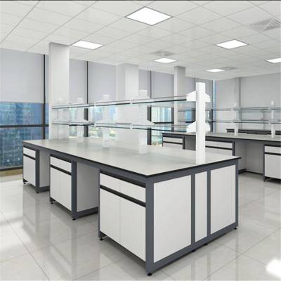 禄米 实验室用全钢实验台 20mm厚陶瓷板台面 耐热抗高温