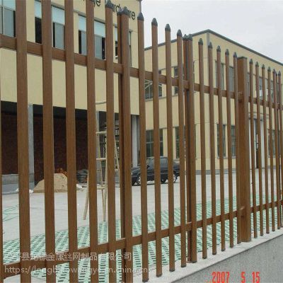 别墅小区围墙护栏 焊接喷塑铁艺围栏 墙体隔离栅栏