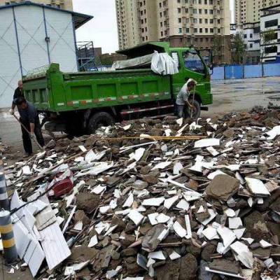 西城椿树街道建筑垃圾处置点,拆除废渣清理