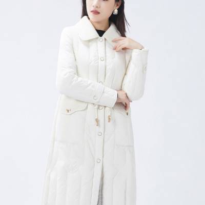 折扣店女装跑量单品 帛维雅羽绒服 欧美大版简约时尚羽绒服