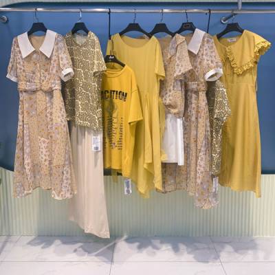 杭州四季青服装市场瑞li韩诗多种款式多种风格品牌女装批发厂家