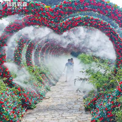 旅游景点喷雾造景,雾效景观,人工造雾