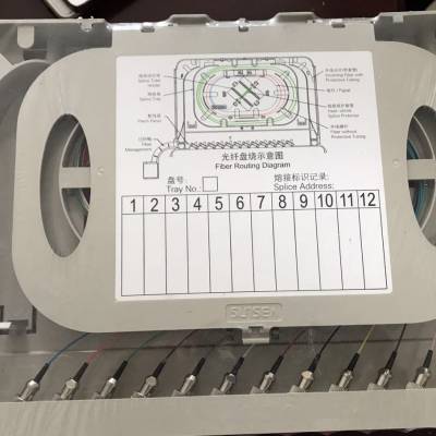 舟山回收小方转小方光纤跳线 12芯免跳式熔纤盘