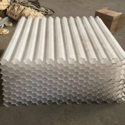 25 35 50 80孔径聚丙烯/玻璃钢 蜂窝斜管填料 全新六角斜管