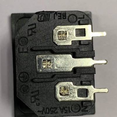 插座开关之BEJ贝尔佳ST-A01-003JT-33品字形C14插座和PCB交流电源插座