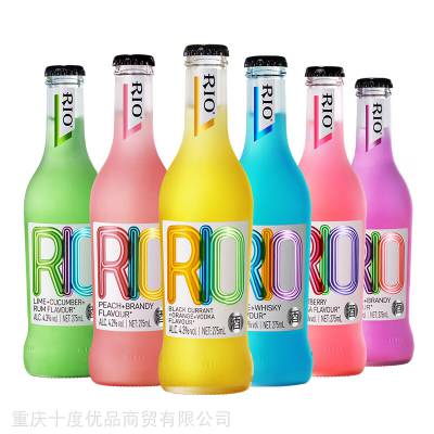 锐澳（RIO）预调鸡尾酒275ml 重庆玻璃瓶装鸡尾酒代理批发公司