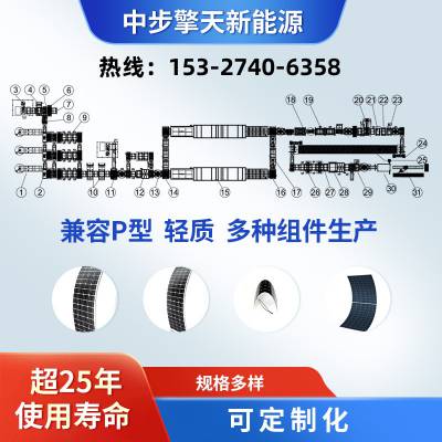 柔性组件封装线 自动化太阳能电池板生产线 光伏智能设备