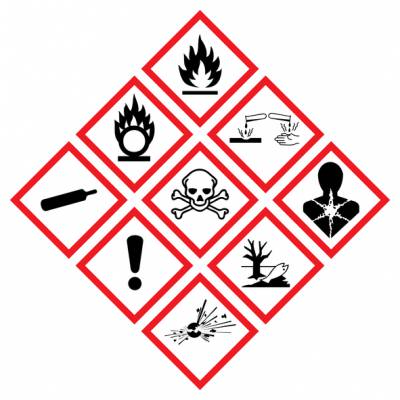 化工標籤危化品不乾膠警告標籤bs5609認證化學品運輸標誌