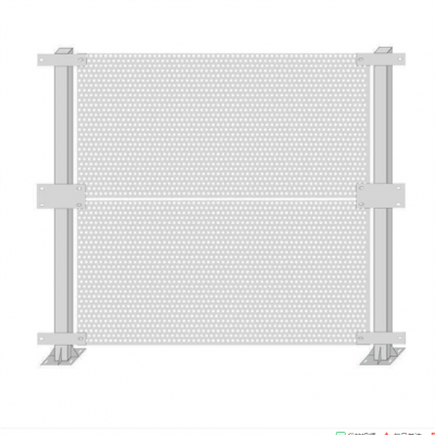 百瑞 厂区冲孔围挡洞洞板挡风墙 镀锌板冲孔护栏
