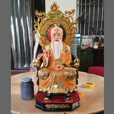 树脂16寸镇元大仙神像 镇元子塑像 三清道祖神像 太上老君佛像 河南