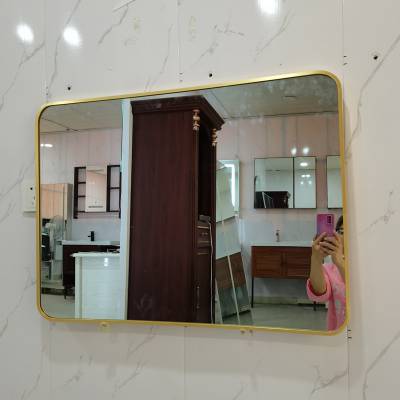 浴室镜子贴墙自粘卫生间梳妆台洗手盆壁挂免打孔挂墙式洗漱镜洗脸