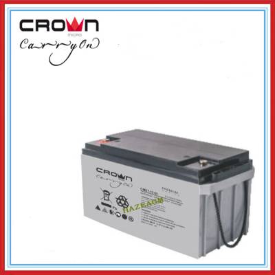 CROWN蓄电池CMBT-12-65 CMBT-12V65AH AGM免维护 密封阀控式