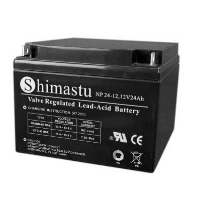 Shimastu蓄电池NP26-12 12V26AH 电梯门禁消防主机配件