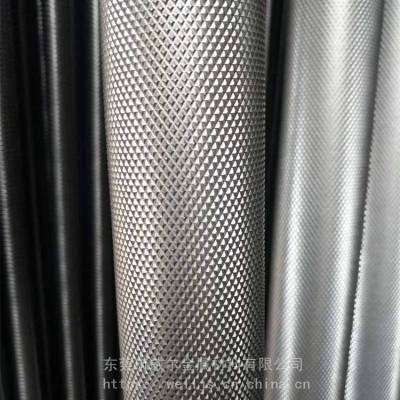 6061-T6滚花网纹铝棒 拉花实心硬质合金直纹铝棒 ***铝棒切割加工拉花 滚花 威尔金属