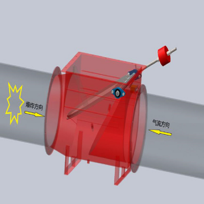 现货木业阻爆阀 工业除尘焊烟管道隔离阀 防爆装置
