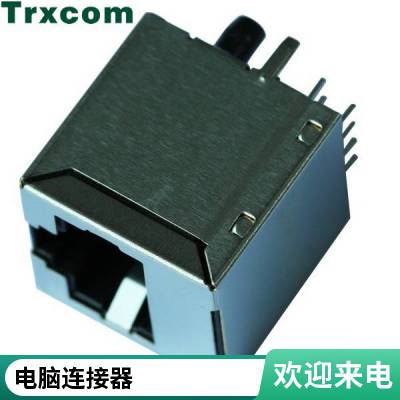 生产厂商180度直立RJ45网口生产厂家HR951155AHFJV1-2450-L21RL随时联系品