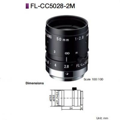 理光工业镜头 50mm焦距200万像素-FL-CC5028-2M