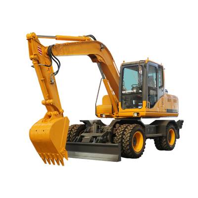 80轮式挖掘机农用60抓木机大型柴油四驱市政工程轮胎多功能90钩机