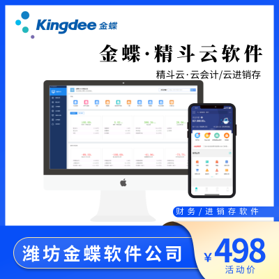 安丘精斗云财务软件 金蝶网络版财务系统 3账套1用户