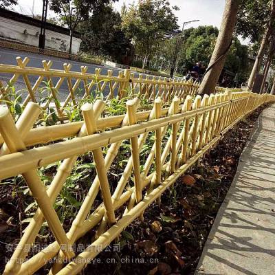 扬州仿竹护栏 绿色景观仿竹栏杆 风景区竹节围栏篱笆