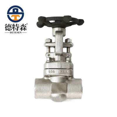 不锈钢承插焊截止阀 J61Y-64P J61Y-40P F304 DETESEN/德特森