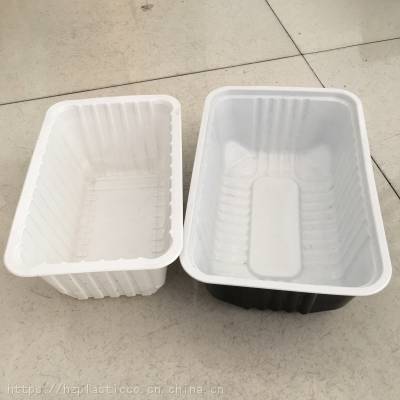 山东XB鲜土鸡包装盒塑料盒扒鸡塑料盒封口盒