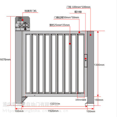 广西梧州市电动平开门厂家重庆栅栏门小区人脸识别系统
