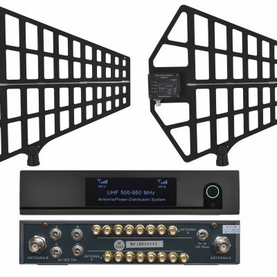 舞台无线话筒信号增强器麦克风天线放大器校园广播演出u段真分集接收