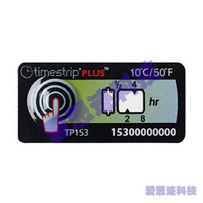 Timestrip，10°C/50°F冷链温度记录标签；长时间监控版本