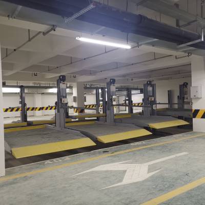 芜 湖回收机械立体车库 H钢结构 二层简易升降类停车设备