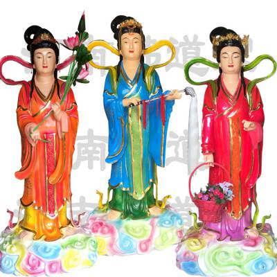 道教神仙定制 七仙姑 七仙女董永神像 树脂玻璃钢材质