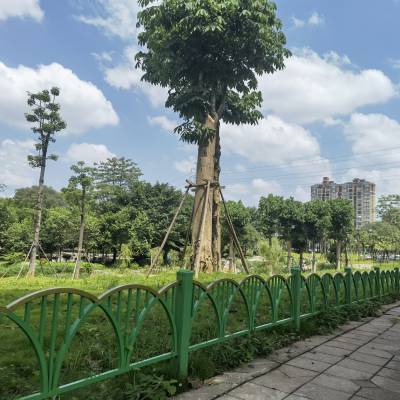 北海 明华 不锈钢仿竹护栏 钢片篱笆 花圃庭院景观园林绿化竹节栏