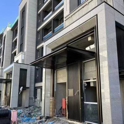 建筑外墙铜幕墙装饰板材定制仿铜木纹铝单板不锈钢镀紫铜墙面板材