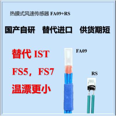 两片式热膜风速传感器芯片SXBW FA09 RS 对标 ist fs5 fs7 热式流量