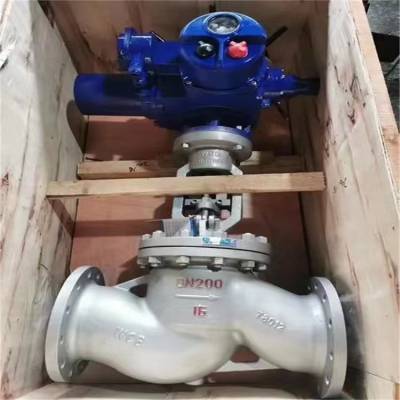 长春不锈钢电动截止阀结构 DN125高压电动截止阀带执行器｛冠桓阀门｝厂家